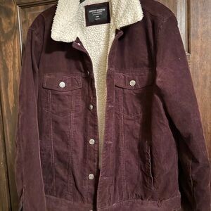 Men's Corduroy Jacket with Sherpa Lining